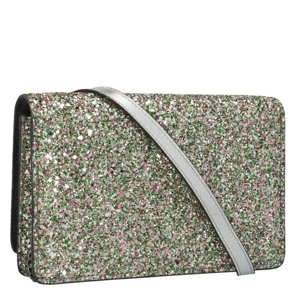 Jimmy Choo Bags Jimmy Choo Womens Metallic Palace Glitter Crossbody